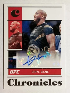2022 Panini Chronicles UFC Signatures #28 Ciryl Gane - Picture 1 of 2