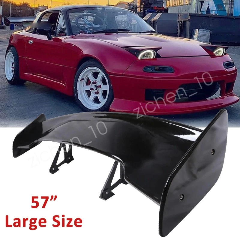For Mazda Miata NA 1990-2005 57'' Rear Trunk Spoiler Wing GT-Style Glossy Black Foto 1 de 4