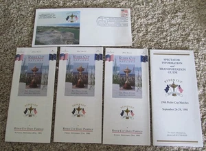 1991 RYDER CUP POSTAL EVENT COVER-FRI, SAT, SUN PAIRING SHEETS & SPECTATOR INFO - Picture 1 of 4