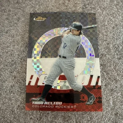 2005 Finest Todd Helton #137 Xfractor Rockies /250 Colorado Rockies HOF - Image 1 of 4
