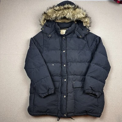 Abrigo de plumón Denim Supply Ralph Lauren chaqueta con ribete de piel sintética XL capucha Parka acolchada Foto 1 de 4