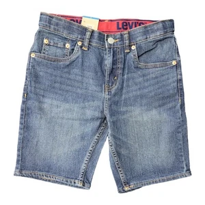 Levi's Boy's Zip Fly & Button Closure Belt Loops Adjustable Waistband Shorts - Picture 1 of 2