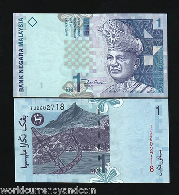 MALAYSIA 1 RINGGIT P-39 2000 x 50 Pcs Lot BUNDLE LAKE RAHMAN UNC BANKNOTE PACK - Image 1 of 2