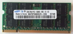 10 x Orig. Lenovo IBM Thinkpad Ram 2GB PC2-5300 667MHz CL5 SoDimm FRU 40Y8404  - Bild 1 von 1