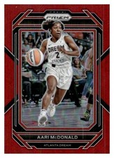 2023 Panini Prizm WNBA Red #/199 - 5 Aari McDonald - Atlanta Dream