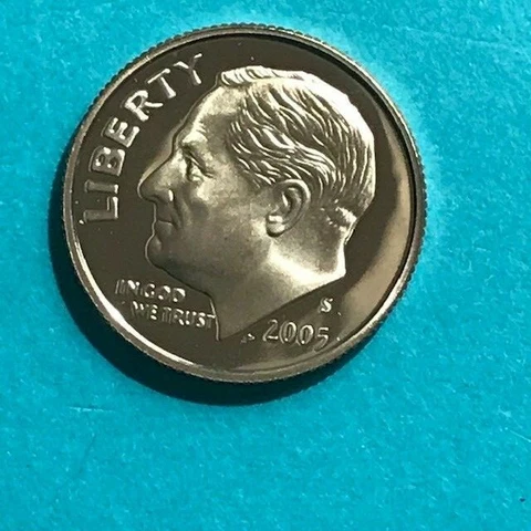2005 S  Roosevelt  Proof Dime    FREE SHIP Cover