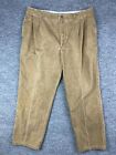 Vintage Woolrich Canvas Pants Men's 40x34 Brown Straight Leg Adjustable Waist