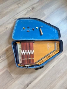 RBI Blue Grass ChromAharp Autoharp w/ Case, Wrench & Picks - Ready to Play! - Picture 1 of 14
