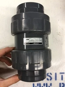 U-PVC Ball Check Valve True Union | FNW Fig: 345V | 2" Socket End | 150psi @ 73F - Picture 1 of 10