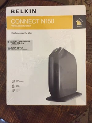 NEW NIB Belkin F7D5301 150 Mbps 4-Port 10/100 Wireless G Router A - Image 1 of 2