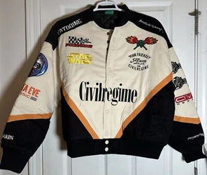 NWT Civil Regime Star Wars Pod Racing Racer Jacket in Butter Black Orange Medium - Picture 1 of 20