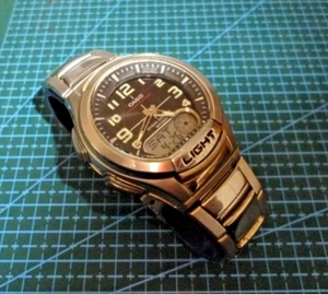 Casio AQ-180W Hombre Reloj Digital Analógico Hora Mundial Telememo Alarma - Imagen 1 de 5