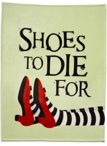 Wizard of Oz Throw Blanket Shoes to Die For 46" x 60" NWT - Picture 1 of 5