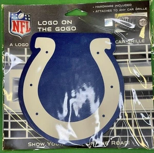 NFL Indianapolis Colts Logo on the Gogo Car Grille Ornament NWT - Picture 1 of 4