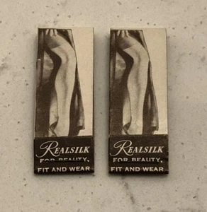 VTG Real Silk Hosiery Mills Matchbooks Mending Kit Indianapolis Indiana Ephemera - Picture 1 of 4