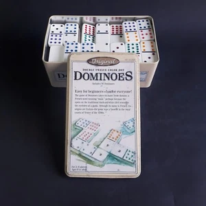 Set Domino Original Double Twelve • 91 Tessere a Punti Colorati Gioco da Tavolo - Imagen 1 de 8