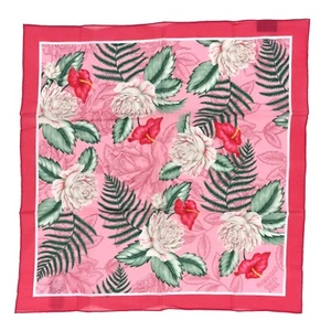 AUTENTICO Sciallo Quadrato Rosato Rosa 35"" x 35"" da Donna GUCCI Cotone Illuminato Da Sogno" - Foto 1 di 8