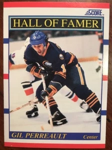1990-91 Score Hockey Hall Of Famer #355 Gil Perreault - Foto 1 di 2