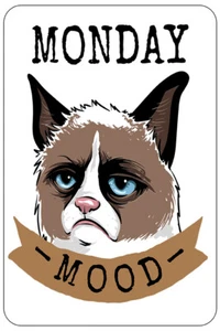 Monday Mood sign Metal funny man cave house decor A300 - Bild 1 von 1