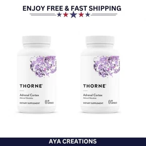 THORNE Adrenal Cortex Capsules - Stress, Fatigue, & Cortisol Support (Pack of 2) - Picture 1 of 7