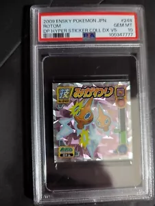 2009 ENSKY POKEMON JPN #248 ROTOM DP HYPER STICKER COLL DX V5 PSA10 - Picture 1 of 2
