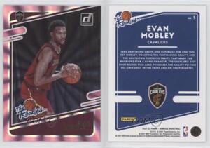 2021-22 Panini Donruss The Rookies Holo Pink Laser Evan Mobley #3 Rookie RC
