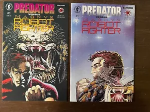 Dark Horse Valiant Comics Predator vs. Magnus Robot Fighter #1 & 2 Complete Set - Picture 1 of 6