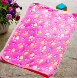 Super Soft Fluffy Pet Blanket Flannel Fleece 104*76cm Dog Cat Puppy Warm Throw - Picture 1 of 4