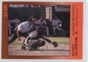 1989 Star Alomar Brothers Sandy Alomar Jr #6 Rookie RC