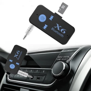X6 Bluetooth Receiver V4.1 TF Card Player Phone Car AUX In/ 3.5mm Audio Stereo - Picture 1 of 12