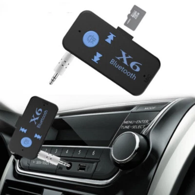 X6 Bluetooth Receiver V4.1 TF Card Player Phone Car AUX In/ 3.5mm Audio Stereo - Image 1 of 4