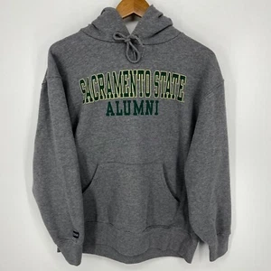 JanSport Pullover Hoodie Men's Size L Gray Sacramento State Alumni Hornets CSUS - Picture 1 of 10