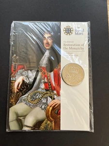 2010 RESTORATION OF THE MONARCHY £5 BU COIN IN ORIGINAL PACK (REF.N1) - Picture 1 of 1