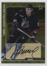 2000-01 ITG Be A Player Signature Series Auto Gold Jyrki Lumme #104 Auto