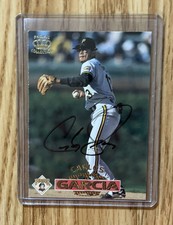 ￼Pittsburgh Pirates Carlos Garcia 1996 Pacific Collection Autographed Card MLB￼￼