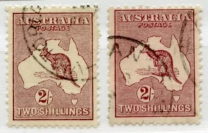 2/- Roo Acsc 38A/C~SG74 3rd Wmk MAROON/ REDDISH MAROON LISTED SHADES VFU. - Picture 1 of 2