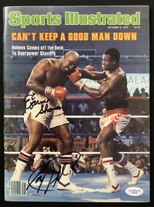 Earnie Shavers Signed Sports Illustrated 10/8/79 Boxing Larry Holmes Auto JSA - Picture 1 of 5