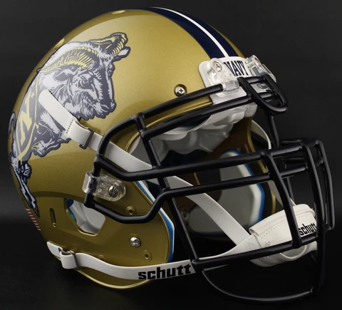 *CUSTOM* NAVY MIDSHIPMEN NCAA Schutt XP Authentic GAMEDAY Football Helmet Cover