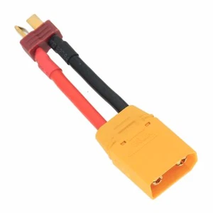 Amass XT90 Male Plug to Deans Nylon T Plug Male cable 12AWG 5CM wire For RC - Picture 1 of 2