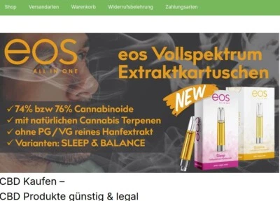 Onlineshop CBD-Net.de Webshop Dropshipping Startklar Selbständigkeit - Bild 1 von 3