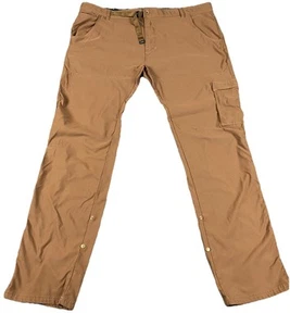 Prana Uomo Zion Elasticizzato Slim Fit Marrone Seppia 44x32 Ventilato Campeggio Tutti i Giorni - Foto 1 di 8