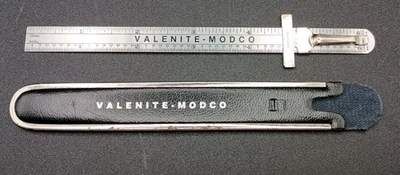 Vintage Valentine Modco Skirt Marker Hem Tool Adjustable Metal Sewing Ruler - Image 1 of 4