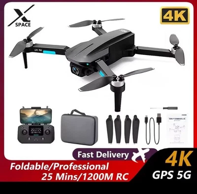 Drones with Camera 4k 3800ft 5G GPS FPV Quadcopter Auto Return Home With 32GB TF - Image 1 of 4
