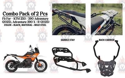 Paquete combinado Saddle Stay "de 2 piezas negro apto para KTM 390 Adventure (2025)" Foto 1 de 4