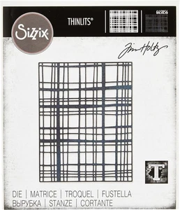Sizzix Tim Holtz  -  Simple Plaid Die  - 665856 - Thinlits - NEW - Picture 1 of 5