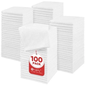 Microfiber Washcloths Bulk Towels Set 100 Pack, Highly Absorbent and Soft Fee... - Picture 1 of 7