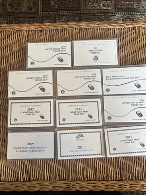 2009-2017S& 2019&2021 S America The Beautiful Proof Quarter Sets, 53 Coins - Image 1 of 4