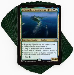 ***Baraja de comandante personalizada*** Arixmethes, Slumbering Isle - Monstruos marinos - Actualizada - Imagen 1 de 6