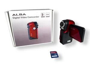 ALBA Digital Video Camcorder TDV521 – 5MP – Boxed with 4GB SD Card, Case, Red - Bild 1 von 24