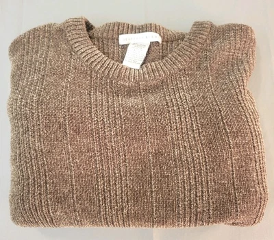 Vintage Geoffrey Beene Sweater Men's L Brown Ribbed Knit Size 2XL - Image 1 of 4